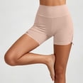 thumbnail image 2 of ShomPort Women's Yoga Shorts Stretch Sport Short Comfy High Waist Ruched Side Wicking Active Shorts Workout Running, 2 of 6