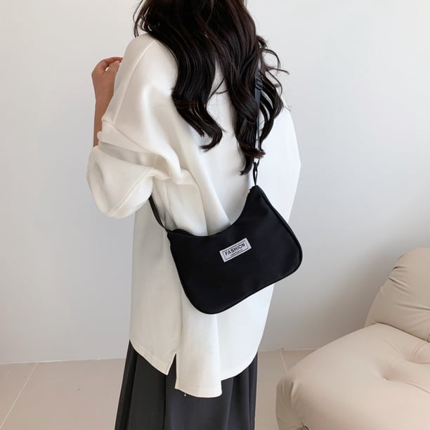 Bolsa De Hombro Bolso cruzado para mujer Oxford de gran capacidad Harajuku para mujer (negro) Tmvgtek Para Estrenar