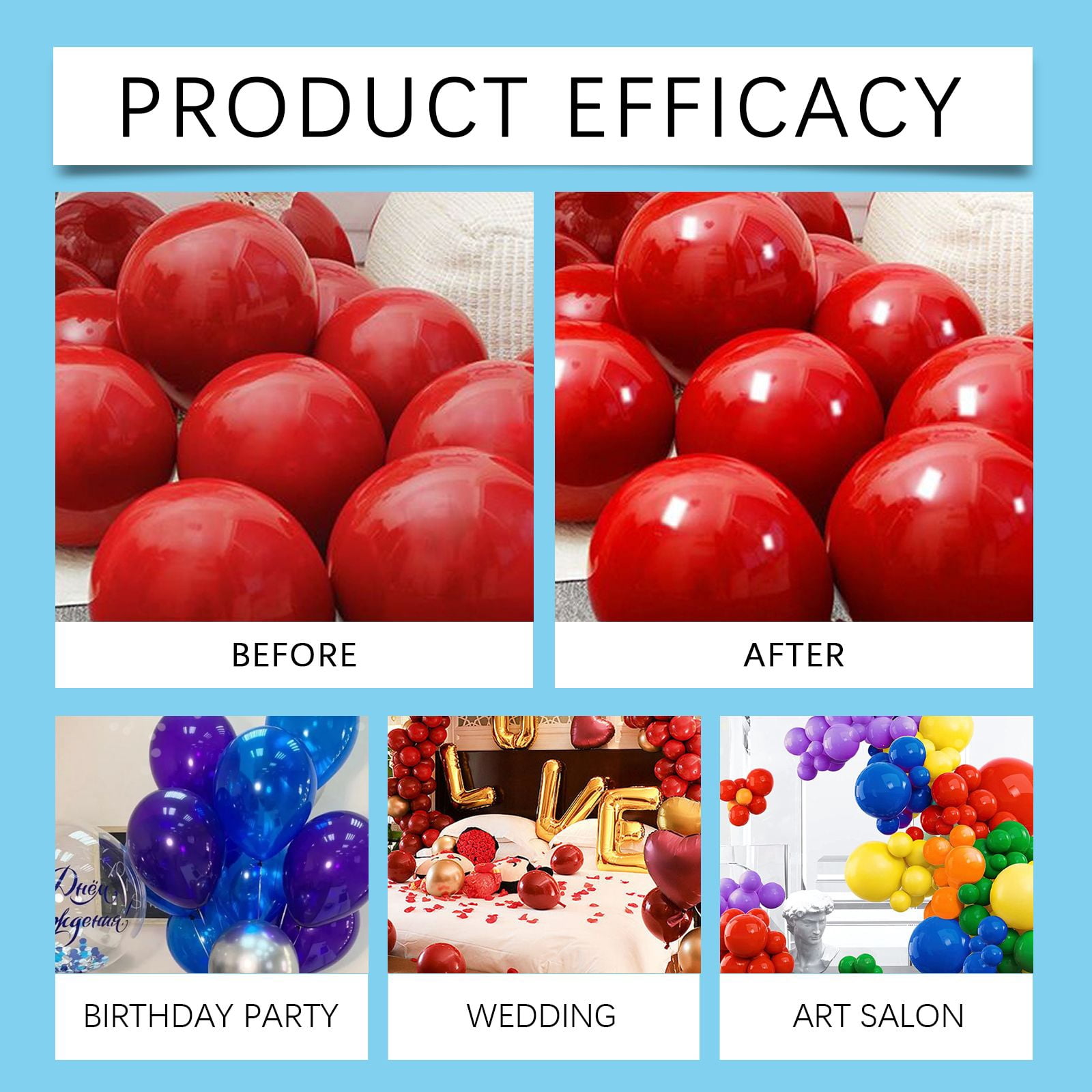 Alvantor High Gloss Balloon Shine Spray for Party Decor, Anti-Oxidation, 3.38 fl. oz.