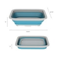 thumbnail image 2 of Collapsible Multiuse Wash Bin- Portable Wash Basin/Dish Tub/Ice Bucket with 10 L Capacity for Camping, Tailgating, More by Wakeman Outdoors (Blue), 2 of 8