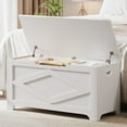 thumbnail image 3 of Kojooin Storage Chest, Wooden Toy Storage Bench, Modern Style Lift-Top Toy Chest with Safety Hinge for Entryway, Bedroom, Living Room, Supports 300 Lb and Easy Assembly, 3 of 7