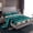 Teal, variant on Feelyou Western Damask Twin Sheet Sets, Bohemian Flower Floral Bedding, 3-Piece