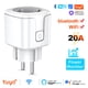 thumbnail image 3 of Enchufe inteligente de 20 A con Wifi para la UE, enchufe inteligente con alimentación de CA de 100 a 240 V, control por voz de Alexa y Google Home, aplicación Tuya Smart Life, 3 of 5