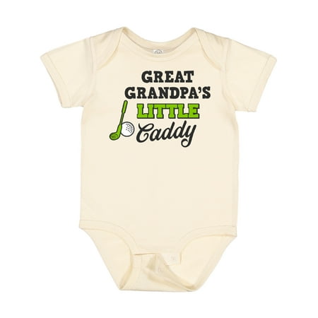 

Inktastic Great Grandpas Little Caddy with Golf Club and Ball Gift Baby Boy or Baby Girl Bodysuit