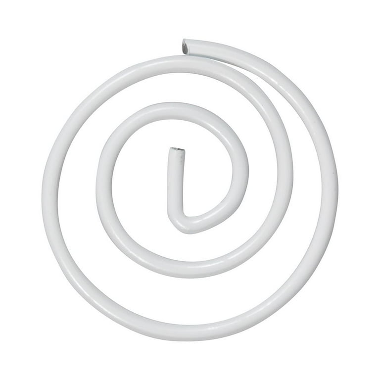 JAM Paper Round Medium Paper Clips White 50 Pack