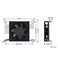 thumbnail image 2 of CM5 Cooling Fan for Compute Module 5 Low Noise with Heat Conductive Tape CM5-FAN-3007-5V, 2 of 5