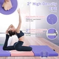thumbnail image 2 of XF XINFENG Gymnastics Mat for Home, 6'x4'x2" Thick Portable Tumbling Mat Folding Exercise Gym Mat with Carrying Handle, CM, 2 of 7