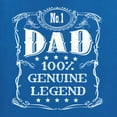 thumbnail image 5 of Wild Bobby, No. 1 Dad Genuine Legend Father's Day Men's Tee, Royal, XX-Large, 5 of 6