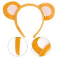thumbnail image 3 of Bonita diadema con orejas de oso para cosplay, accesorio para disfraz de oso de peluche, ideal para maquillaje, lavado de cara y para adultos y niños pequeños, 3 of 8