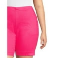 thumbnail image 3 of HANES Just My Size Women's Plus Size 2 Pocket Pull On Shorts, Sizes 1X-4X, 3 of 6