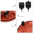 thumbnail image 4 of MasteelfCA 1Pc Thick Movable Vase Rack Plastic Plot Shelf Round Bottom Flowerpot Rack, 4 of 7