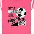 thumbnail image 4 of Inktastic Little Brother and Biggest Fan Soccer Player Boys Baby Bodysuit, 4 of 5