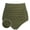 Army Green, variant on Women's Full Coverage High Waisted Bikini Bottom Ruched Swimsuit Bottom