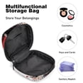 thumbnail image 4 of Sanitary Napkin Storage Bag for Girls Women, Portable First Period Pads Bag Tampons Holder Girls Travel Makeup Bag, Large Capacity Skull Floral Mushroom, 4 of 6