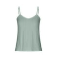 thumbnail image 4 of Womens Tank Tops Casual Flowy Adjustable Spaghetti Strap Summer Tops Sleeveless V Neck Cami Shirts Loose Tunic Camisoles, 4 of 7