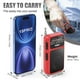 thumbnail image 3 of Radio de bolsillo PRUNUS J-555 AM FM USB-C con carga y linterna, 3 of 6