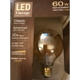 thumbnail image 3 of Kichler Lighting Vintage 60W Equivalent Dimmable Amber Vintage LED Decorative Light Bulb, 3 of 5