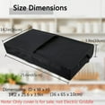 thumbnail image 3 of Housse de Gril Électrique pour Bella TG Gril Électrique, Housse de Gril à Crêpes Protection contre la Poussière Compatible avec Bella TG 12 Pouces x 22 Pouces Gril Électrique en Céramique Titane, 3 of 7