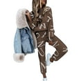 thumbnail image 3 of UKAP Women 2 Piece Outfits Sweatsuit Tracksuit Outfits Set Printing Lounge Outfits Activewear, 3 of 4
