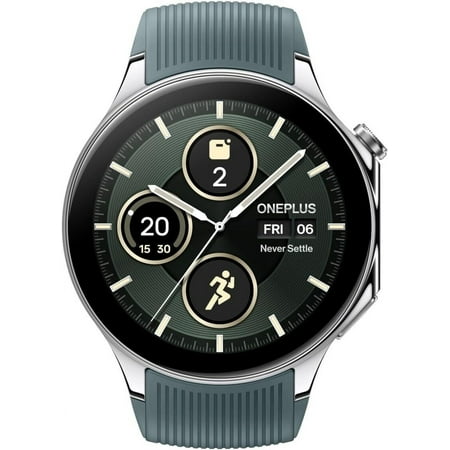 OnePlus Watch 2 (GPS) 32 mm Silver Case with Gray Band