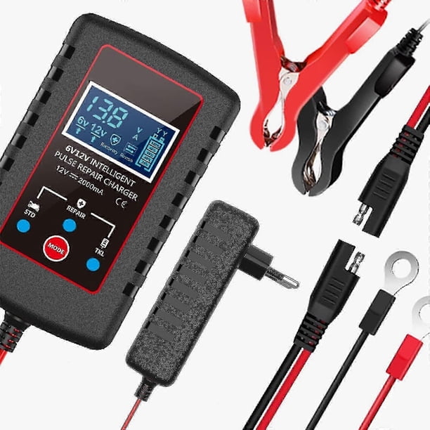 Car Battery Charger 6V and 12V Smart Fully Automatic Battery Charger Maintainer, Trickle Charger