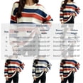 thumbnail image 4 of Tqcoqu Women's Striped Crew Neck Sweatshirt,Long Sleeve Drop Shoulder Loose Casual Pullover Top,2026 Trendy Clothes, 4 of 6