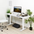 thumbnail image 6 of Mount-It! White Electric Standing Desk with Extra-Wide  55" Desktop, White, 6 of 9