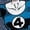HEATHER BLUE, variant on - Fantastic Four Invisible Woman - Men's Short Sleeve Graphic T-Shirt