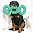 thumbnail image 4 of DuraForce 3WayTug Tiger Blue-Green, 2-Pack, Durable Woven Mesh Fiber Squeaky Dog Toy, 4 of 10