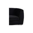 thumbnail image 2 of Homestock Rococo Radiance Black Velvet Loveseat, 2 of 10