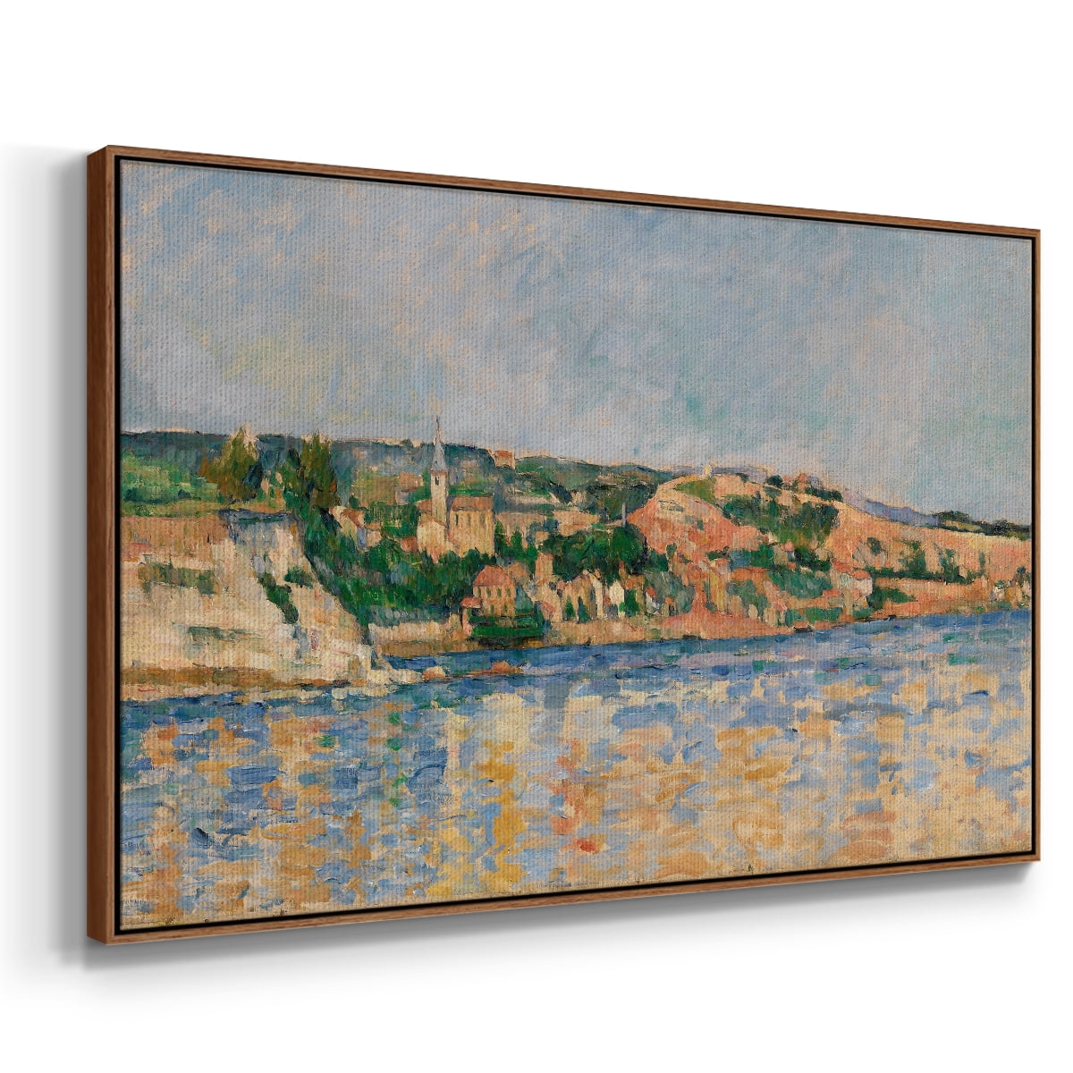 Vintage Landscape-CXLI By Wexford Home Framed in Walnut Wood Gallery Wrapped Canvas 27 in. x 41 in.