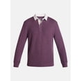 thumbnail image 5 of George Men's and Big Men's Rugby Shirt with Long Sleeve, Size S-6XB, 5 of 5