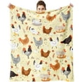 thumbnail image 7 of Chicken blanket 50X60 inch,Flannel Yellow Cute Chicken Blanket Throw,Chicken Blankets Is The Best Gift for Rooster Lovers,Girls,Boys,Women,Adults,Family,Friends,Suitable for Sofa,Hair,Travel,Camping, 7 of 7