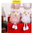 thumbnail image 3 of Adornos de ángel de plumas, decoraciones navideñas, regalos colgantes de árbol creativos de Navidad (ángel de plumas) Sailing  Electrónica, 3 of 4