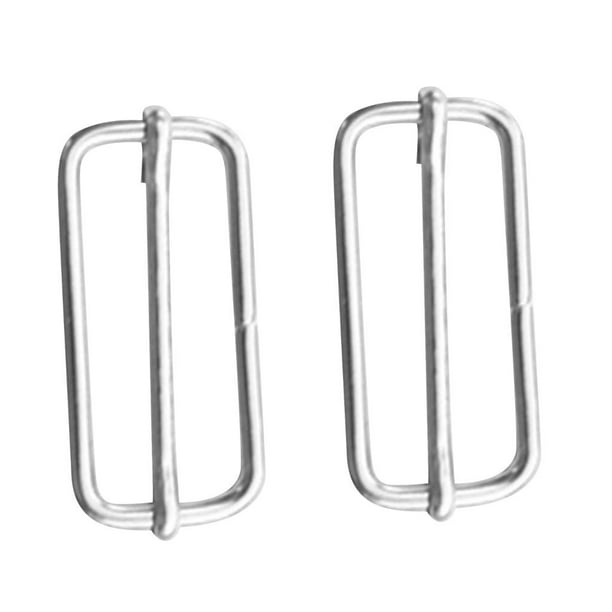 2 Piezas de Acero Inoxidable 316 Scuba Diving Snorkel Reemplazo de Natación Pin Estilo Máscara de La Correa Retenedor Titular Deslizador Accesorios Macarena Máscara de buceo retenedor de la correa