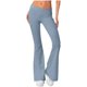 thumbnail image 1 of WILLBEST Pantalones de Yoga Acampanados de Cintura Alta para Mujer, Leggings Deportivos Casuales de Color Sólido con Borde Enrollado En La Cintura para Mayor Comodidad Y Realce. Chica, 1 of 8