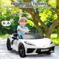 thumbnail image 4 of 12V Licensed Corvette Kids Ride-On Car, Electric Toy Vehicle with Remote Control, LED Lights, & Dual Motors, 4 of 5