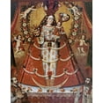 thumbnail image 2 of Unknown 12x14 Black Ornate Wood Framed with Double Matting Museum Art Print Titled - Our Lady of The Rosary, 2 of 4