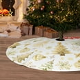 thumbnail image 2 of Cauagu 36" Christmas Tree Skirt Gold Christmas Tree Pattern Christmas Tree Decorations Tree Mat for Xmas Decorations Occasion Holiday Home Decor -36", 2 of 7