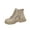 Khaki, variant on Women Winter Boots Snow Warm Fleece Lined Winter Shoes Lace up Comfortable Non Slip Ankle Platform Boots Outdoor Black 7(39)