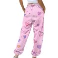thumbnail image 6 of Summer Savings Clearance!LEBONYARD Womens Pants Plus Size Clerance $5,Women's Casual Trousers Printing Drawstring Pants Waist Long Pants Sweatpants with Pocket Multicolor S, 6 of 7