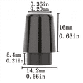 thumbnail image 3 of 24Pcs Golf Ferrules Compatible with Irons 0.370 Inch Tip Irons Shaft Golf Club Shafts Sleeve Adapter, 3 of 5