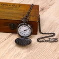 thumbnail image 4 of Mens Blank Stainless Steel White Dial Arabic Numeral Pocket Watch, 4 of 8