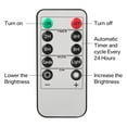 thumbnail image 4 of 3pcs Battery Operated Candle Remote Control Flameless LED Electric Ivory Real Wax Pillar Flicker Candle with Timer Home Outdoor Realistic Bright Fake Luminare Powered Cylinder Light, 4 of 10