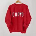 thumbnail image 6 of Love Heart Sweatshirts for Women Valentines Day Oversized Pullover Fleece Tops Trendy Holiday Gifts, 6 of 7