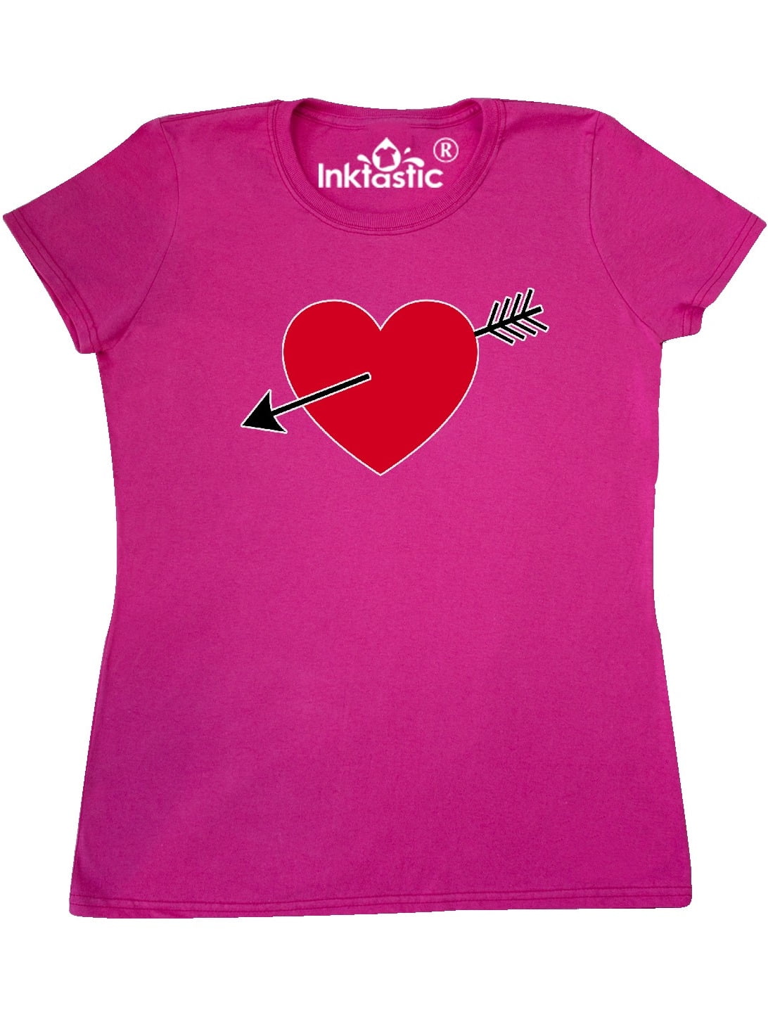 INKtastic Valentines Day Heart Arrow Women's TShirt