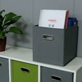 thumbnail image 3 of AUQ 2Pcs Fabric Storage Bins,Temperature Adaptability Storage Cubes,Flexible Combination Cube Storage Bin,Color Mixing6,20*20*20cm, 3 of 4