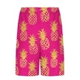 thumbnail image 4 of DIOAZUD Men's Vacation Swim Trunks with Liner Loose Fit Drawstring Waist Board Shorts Summer Hawaiian Printed Beach Short Pants, 4 of 6
