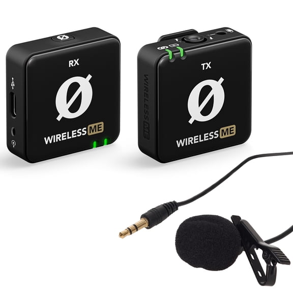 Rode Wireless ME Compact Microphone System, Bundle with TASL100 Lavalier Microphone
