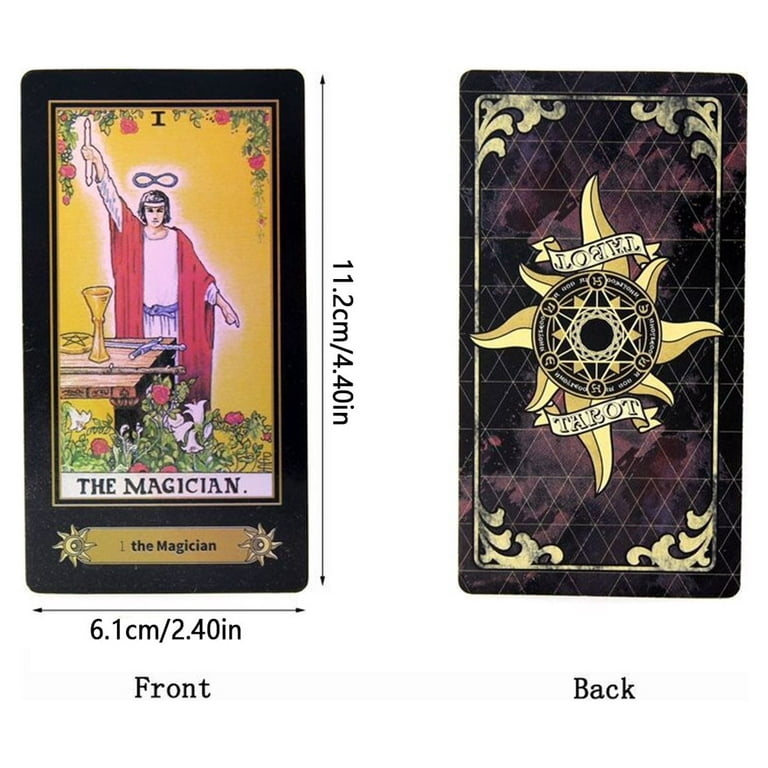 sishui Tarot Cards Deck with Guidebook- Traditional Standard Tarot Decks,  Tarot Cards with Meaning on it, Pink Tarot Cards for Beginners(4.75 x